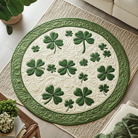 Lucky Clover WX2403073CL Quilted Round Mat