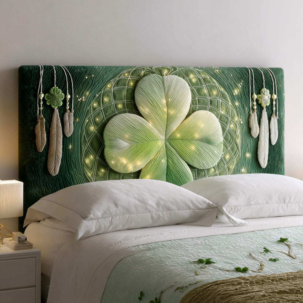 Lucky Dream Clover WJ2512010CL Quilted Headboard Slipcover
