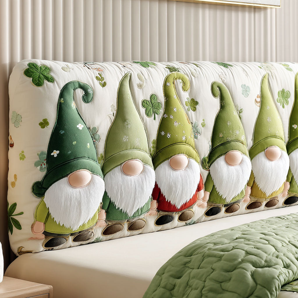 Lucky Stitch Gnome WJ0501052CL Quilted Headboard Slipcover