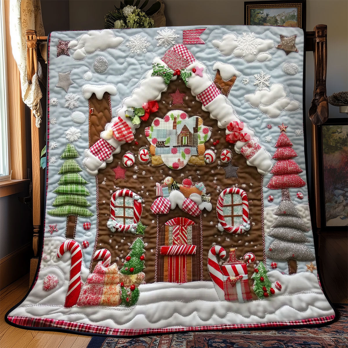 Magical Gingerbread Village YR0502015CL Quilt