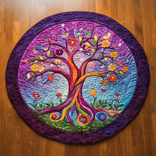Magical Tree Of Life WU2503036CL Quilted Round Mat