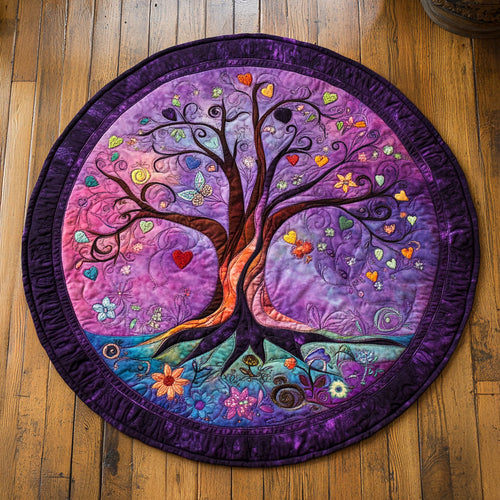 Magical Tree Of Life WU2503038CL Quilted Round Mat