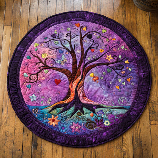 Magical Tree Of Life WU2503038CL Quilted Round Mat