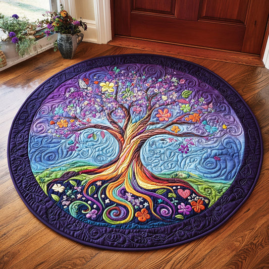 Magical Tree Of Life WU2503039CL Quilted Round Mat