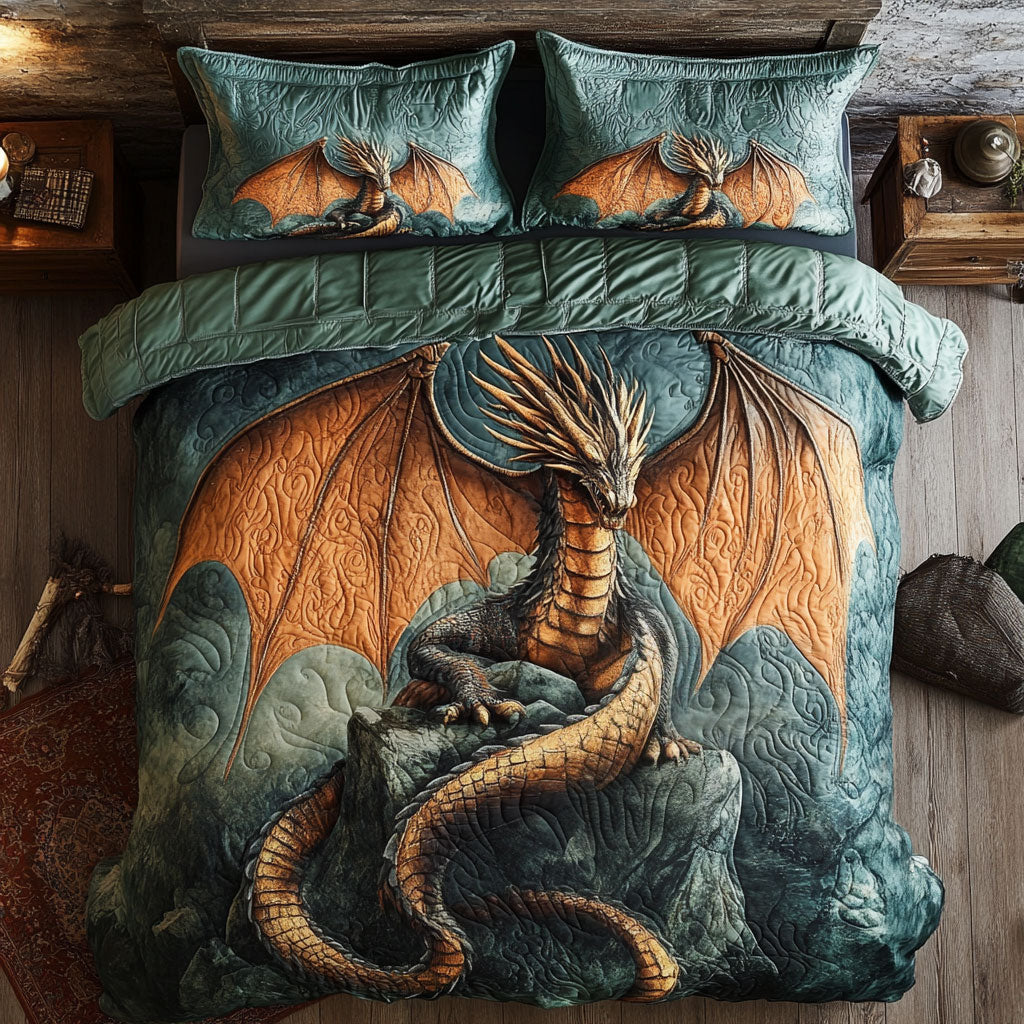 Majestic Dragon WU2002023CL Duvet Cover Set