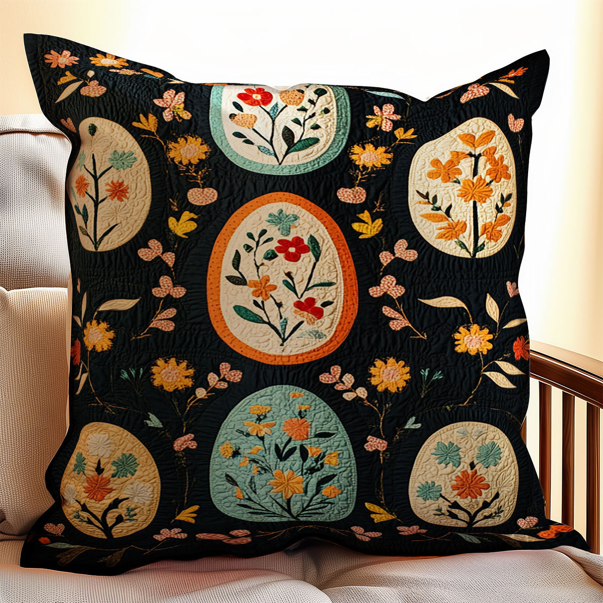 Majestic Easter Egg WX0403115CL Quilt Pillow Case