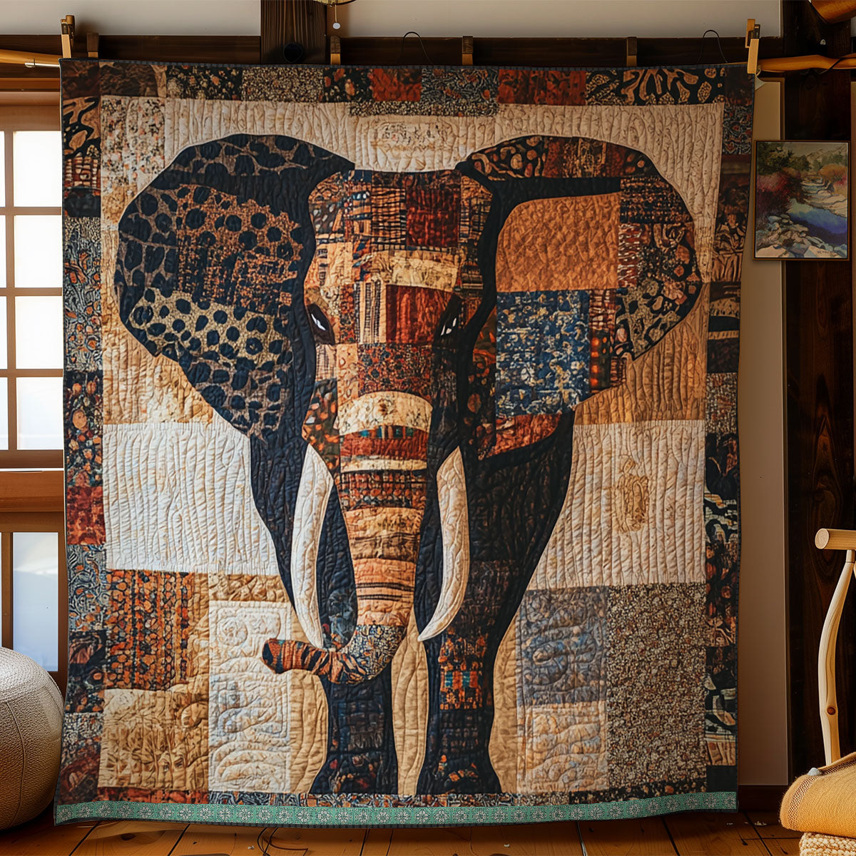 Majestic Elephant WX2103025CL Quilt