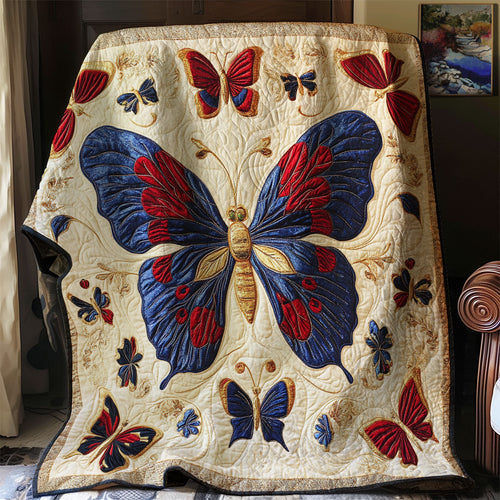 Antique Embroidered Butterfly WJ1402001CL Quilt
