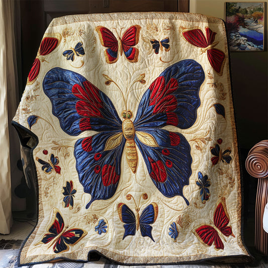 Antique Embroidered Butterfly WJ1402001CL Quilt