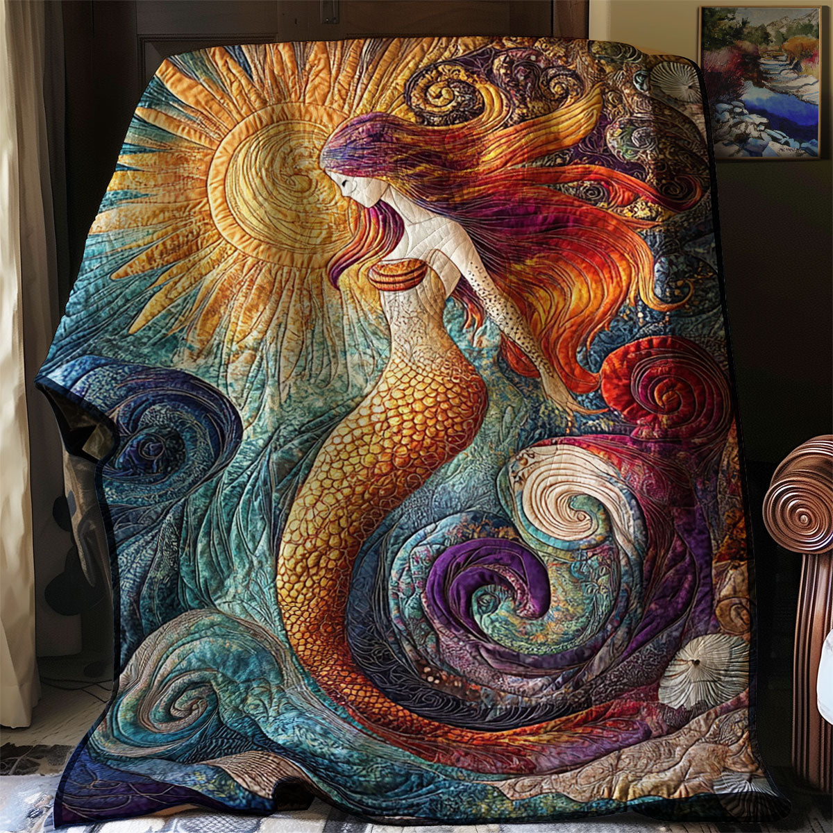 Beautiful Mermaid WJ2003007CL Quilt