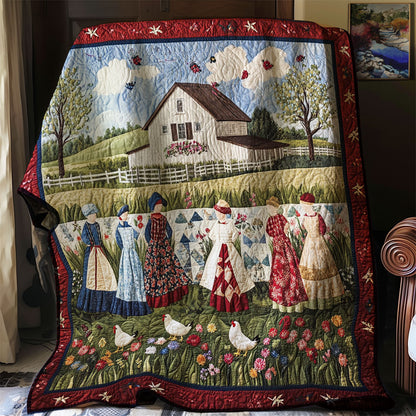 Cozy Storybook Village WJ1903011CL Quilt