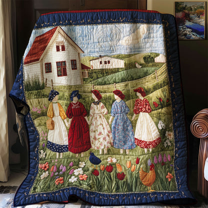 Cozy Storybook Village WJ1903012CL Quilt