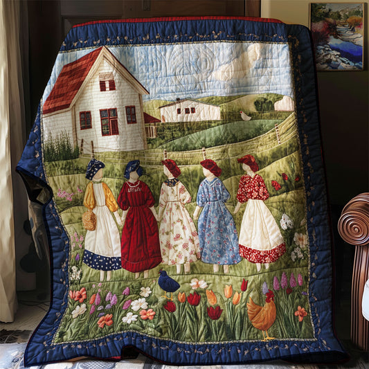 Cozy Storybook Village WJ1903012CL Quilt