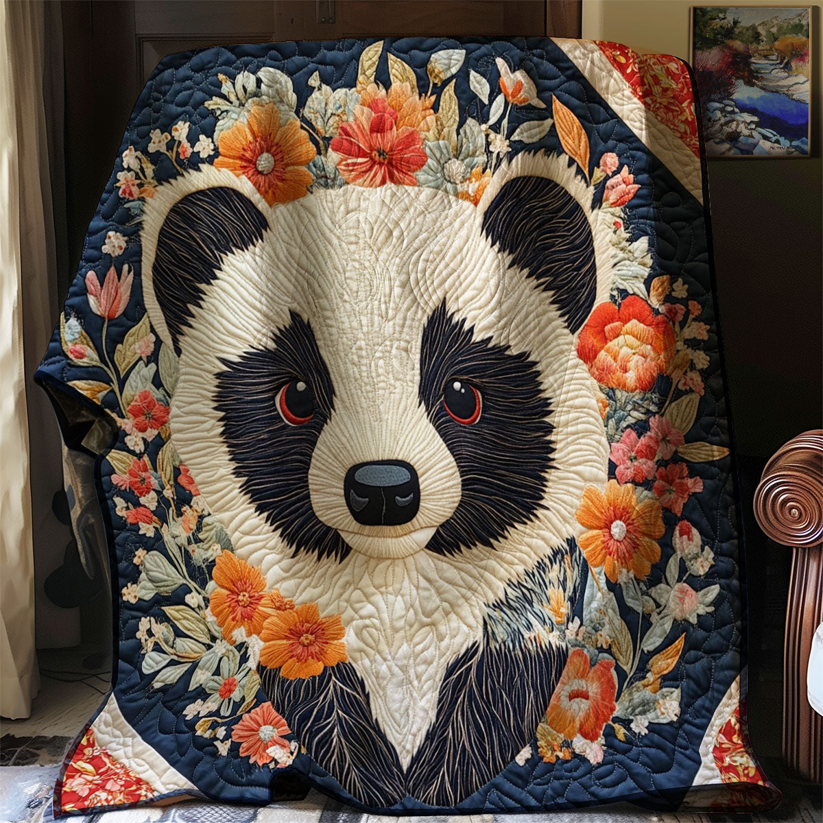 Floral Badger WJ0702003CL Quilt