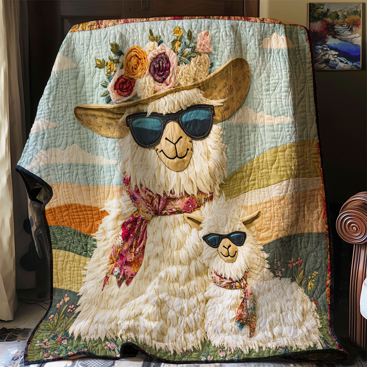 Llama Fiesta WJ2203012CL Quilt