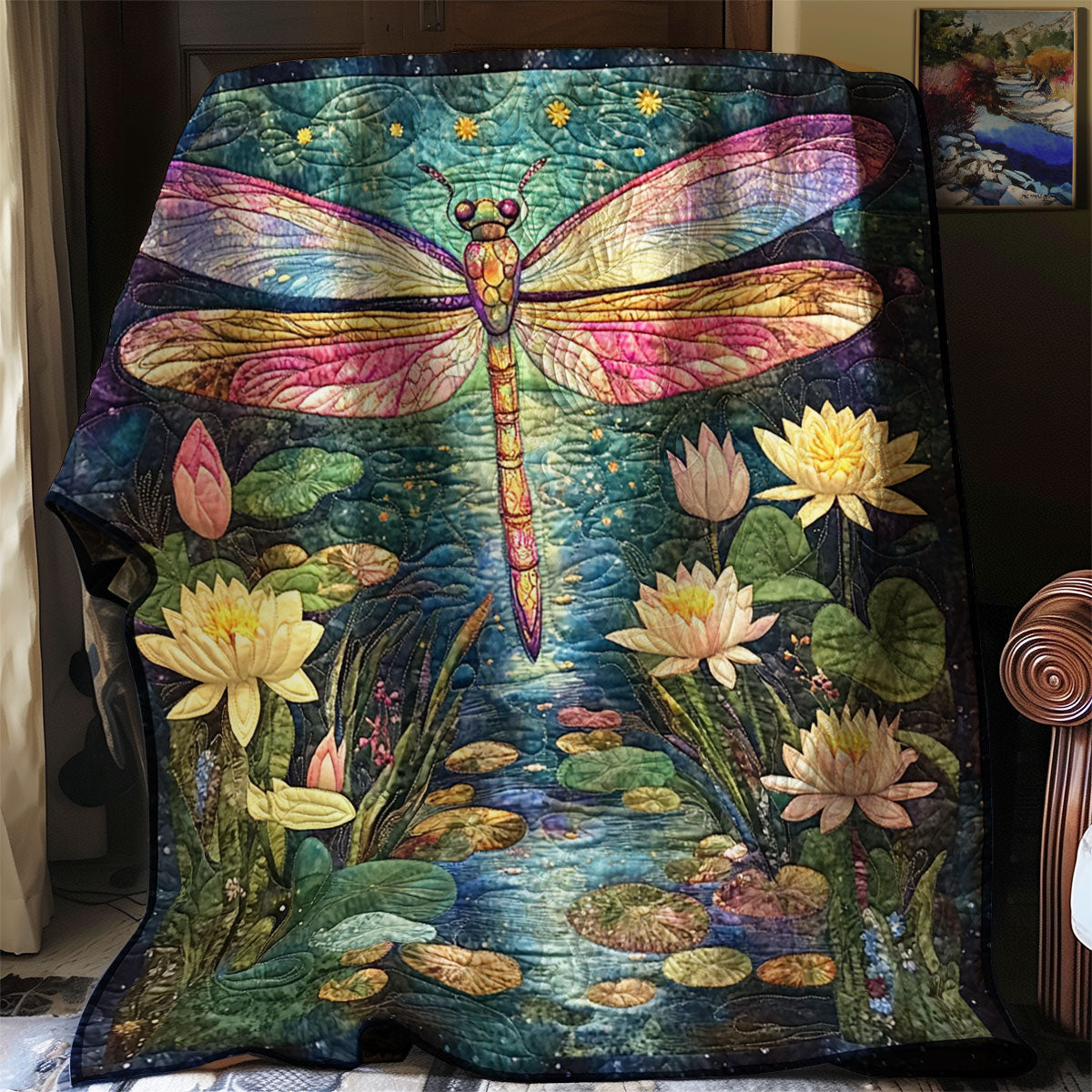 Lotus Dragonfly WJ2203015CL Quilt