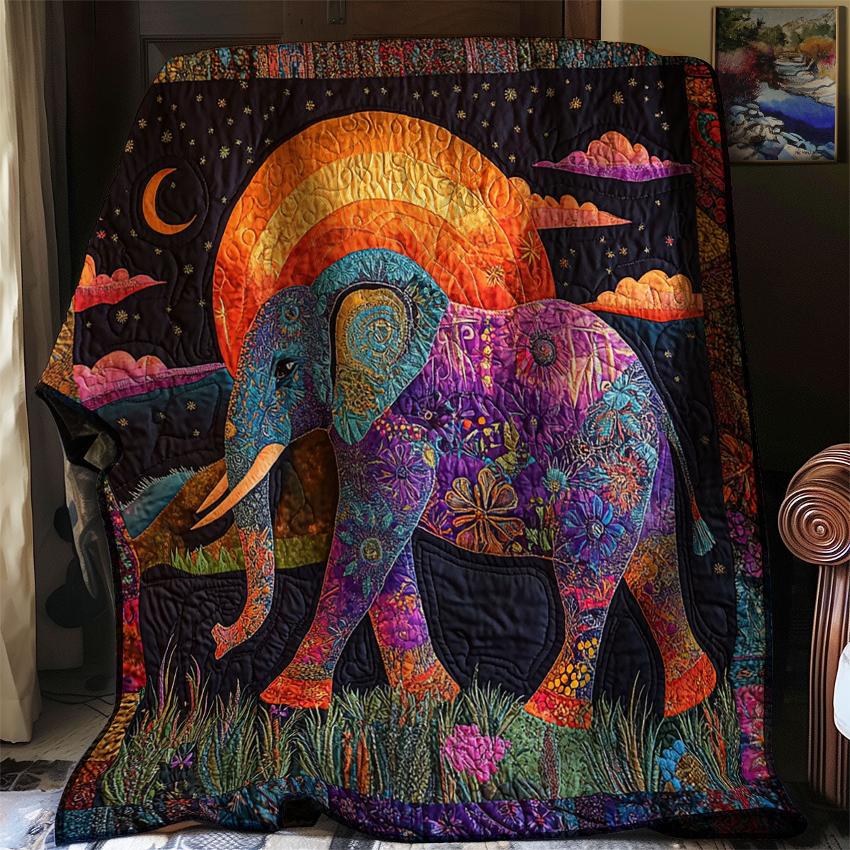 Majestic Elephant WJ2203018CL Quilt