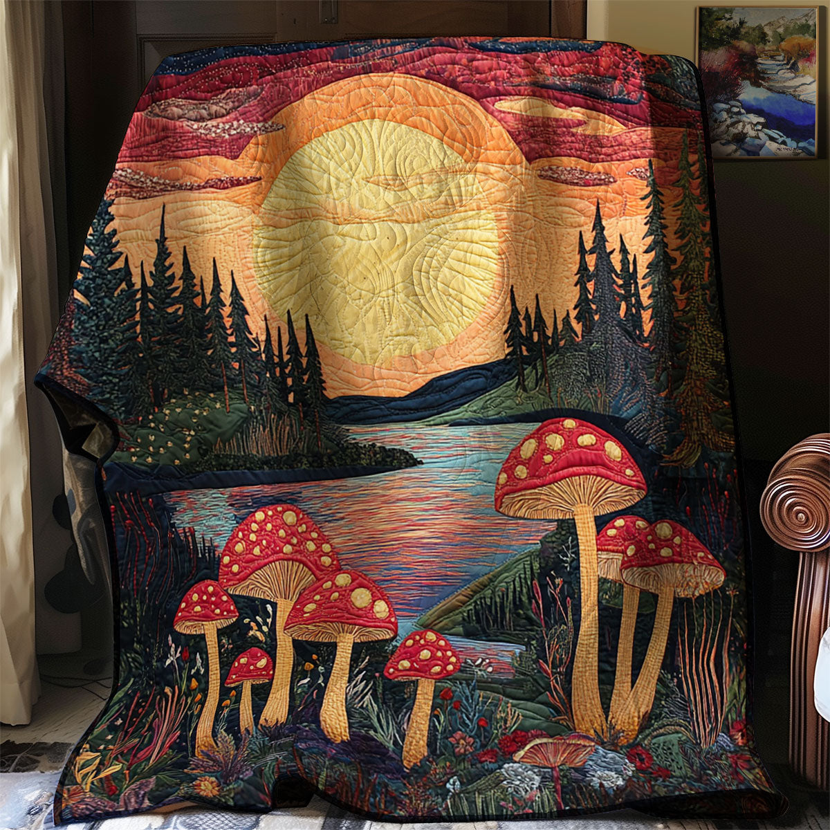 Mushroom Sunset WJ2003024CL Quilt