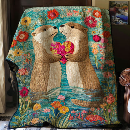 Otterly Adorable Love WJ0702010CL Quilt