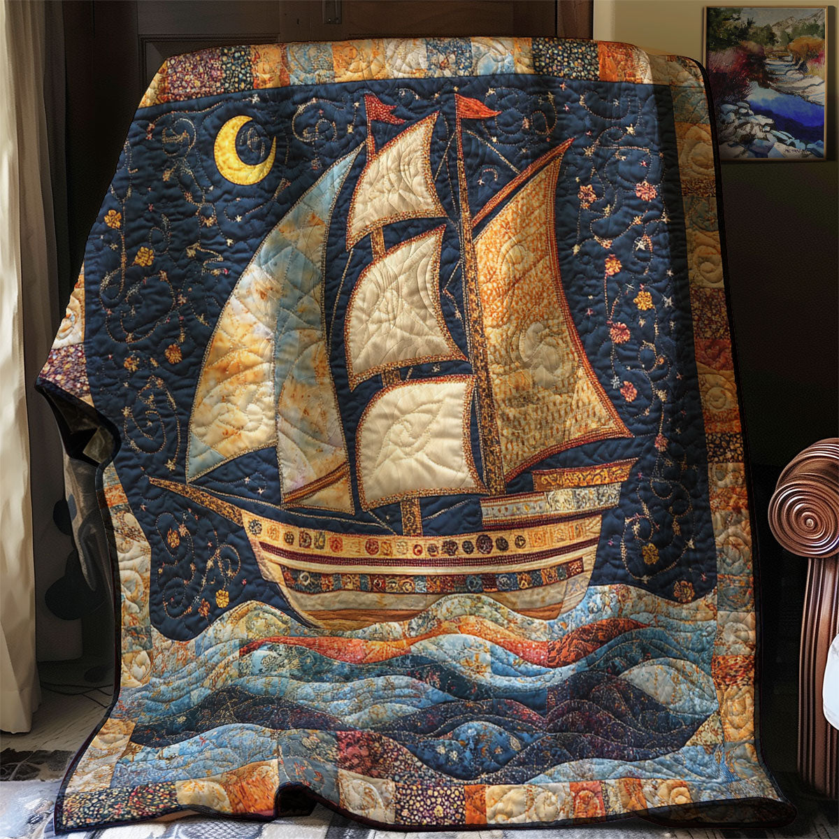 Sailing Through The Stars WJ2203022CL Quilt