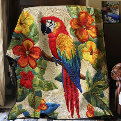 Scarlet Macaw Haven WJ0702028CL Quilt