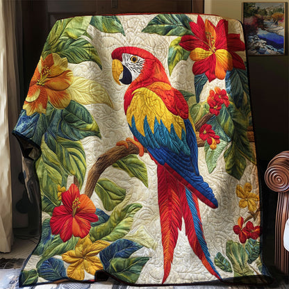 Scarlet Macaw Haven WJ0802039CL Quilt