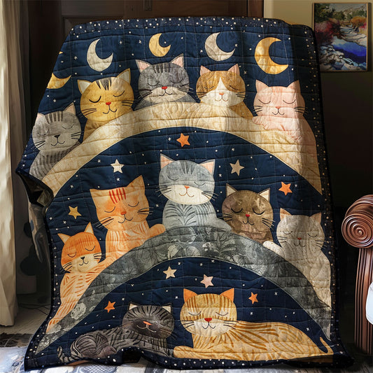 Sleeping Cat To The Moon WJ0403015CL Quilt