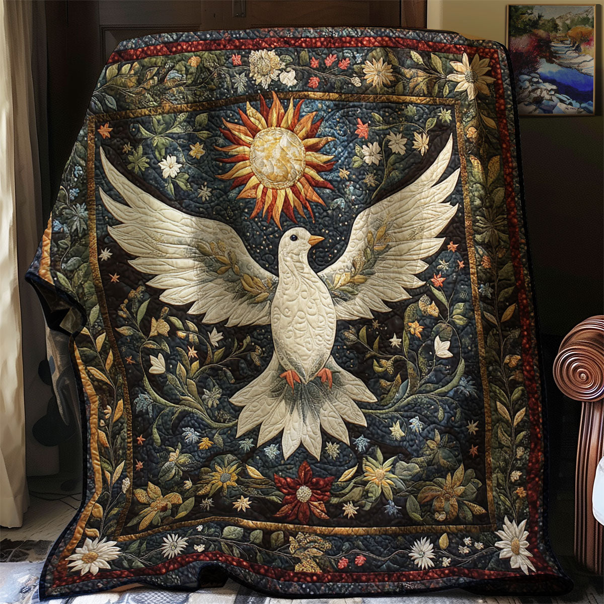 Stellar Peace Dove WJ0702033CL Quilt