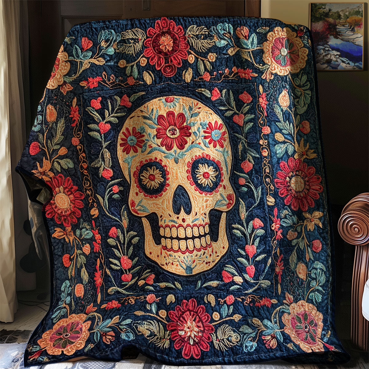 Sugar Skull WJ2003037CL Quilt