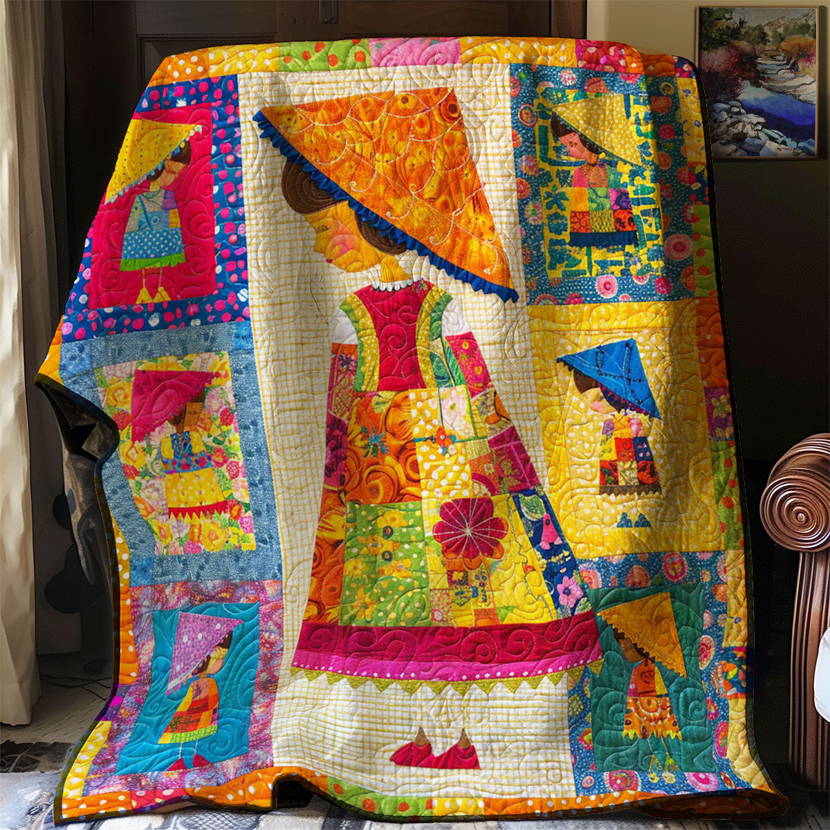 Sunbonnet Girl WJ2103032CL Quilt