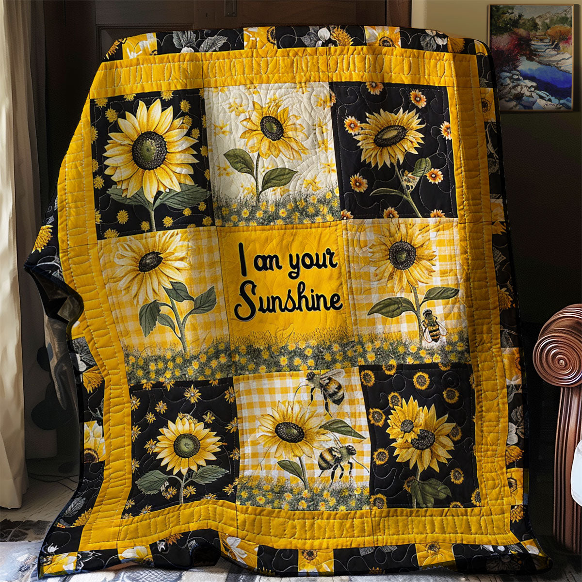 Sunflower Shine WJ2103033CL Quilt
