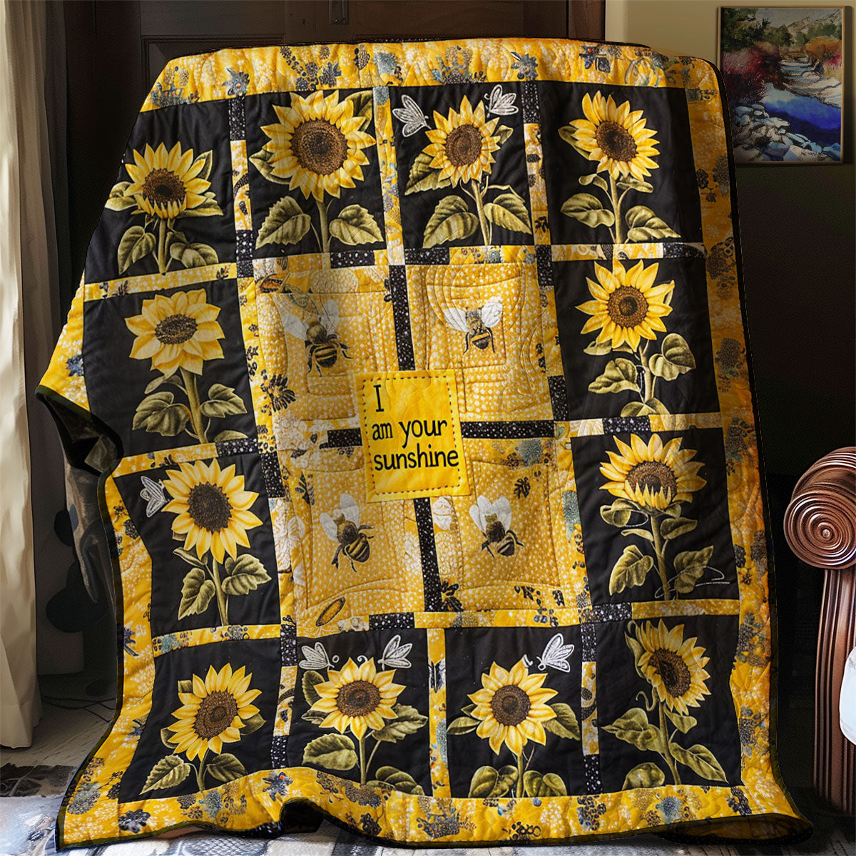 Sunflower Shine WJ2203033CL Quilt
