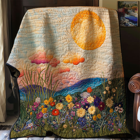 Sunrise And Wildflower WJ2502017CL Quilt