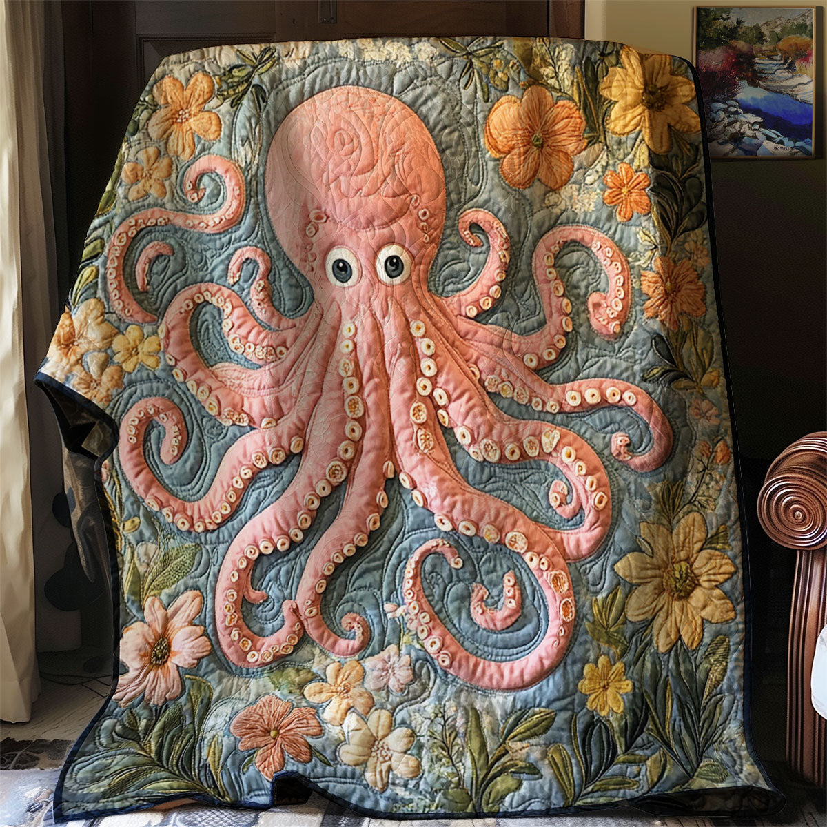 Tentacles in Bloom WJ0303018CL Quilt