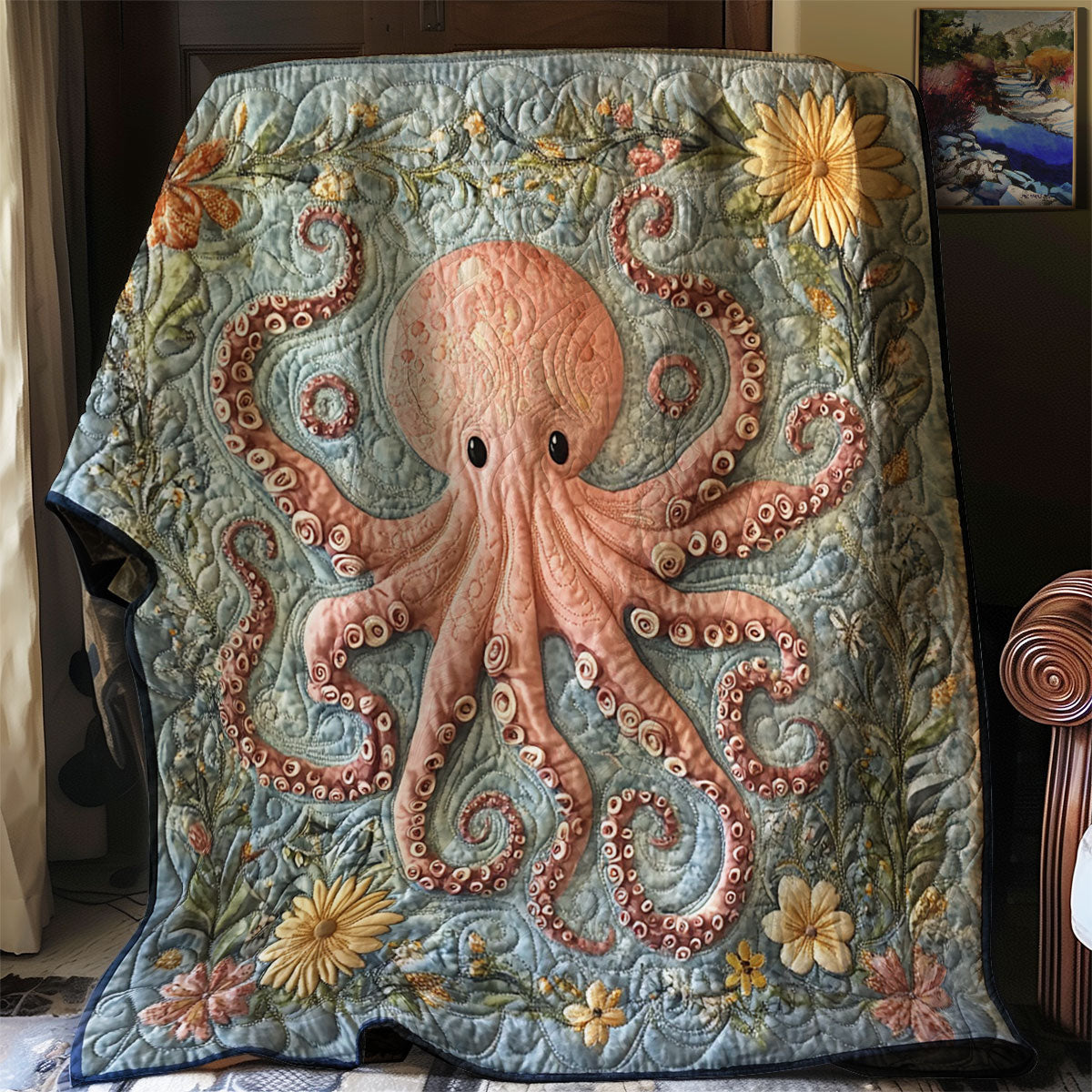 Tentacles in Bloom WJ2802030CL Quilt