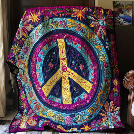 Trippy Hippie Sign WJ2802032CL Quilt