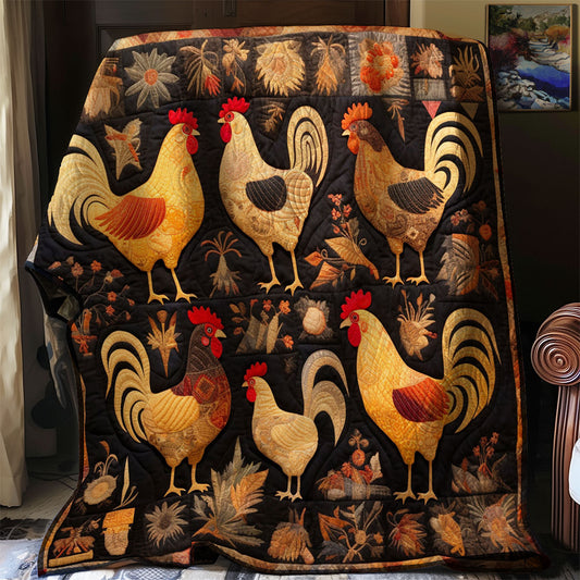 Vintage Chicken WJ2402020CL Quilt