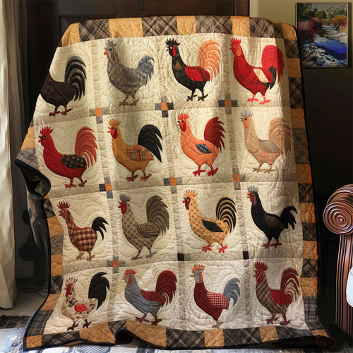 Vintage Chicken WJ2802037CL Quilt