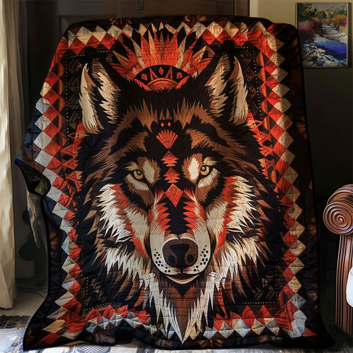 Wolf Native American WJ2702033CL Quilt