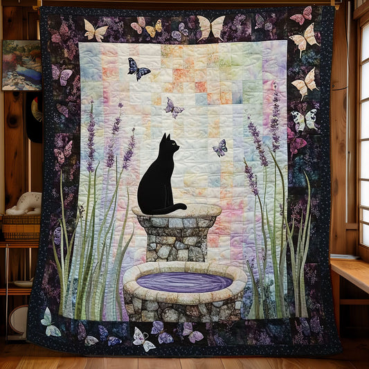 Black Cat's Secret Garden WU1303155CL Quilt