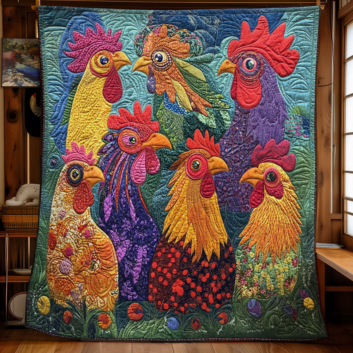 Chicken Gang WU0301031CL Quilt