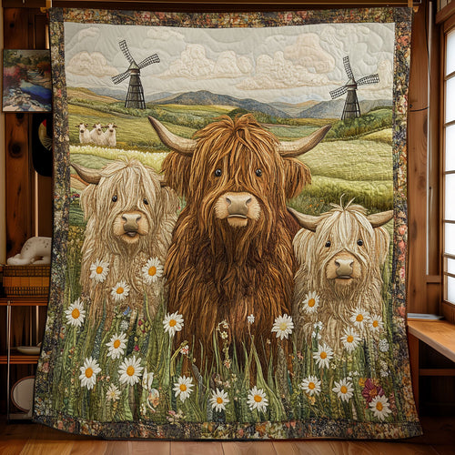 Highland Cow WU0301041CL Quilt