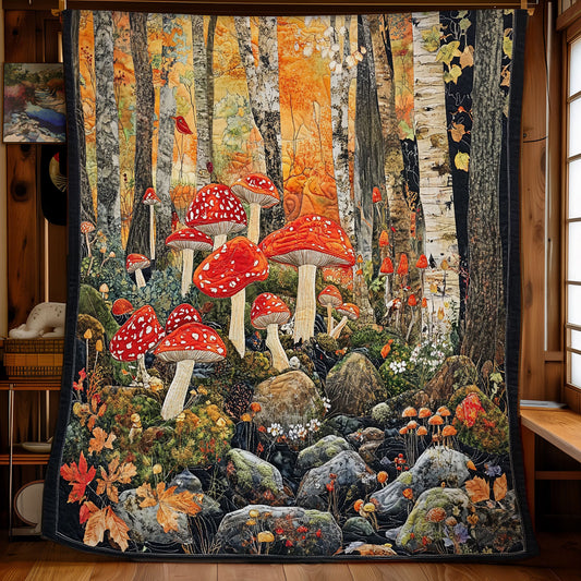 Mushroom Forest WU2612006CL Quilt