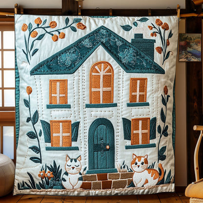 Cozy Cottage Cat WJ1402005CL Quilt