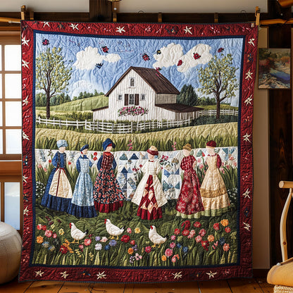 Cozy Storybook Village WJ1903011CL Quilt