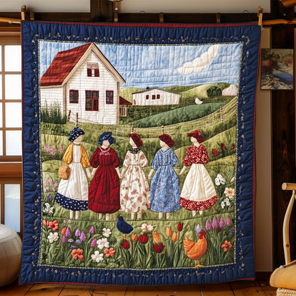 Cozy Storybook Village WJ1903012CL Quilt