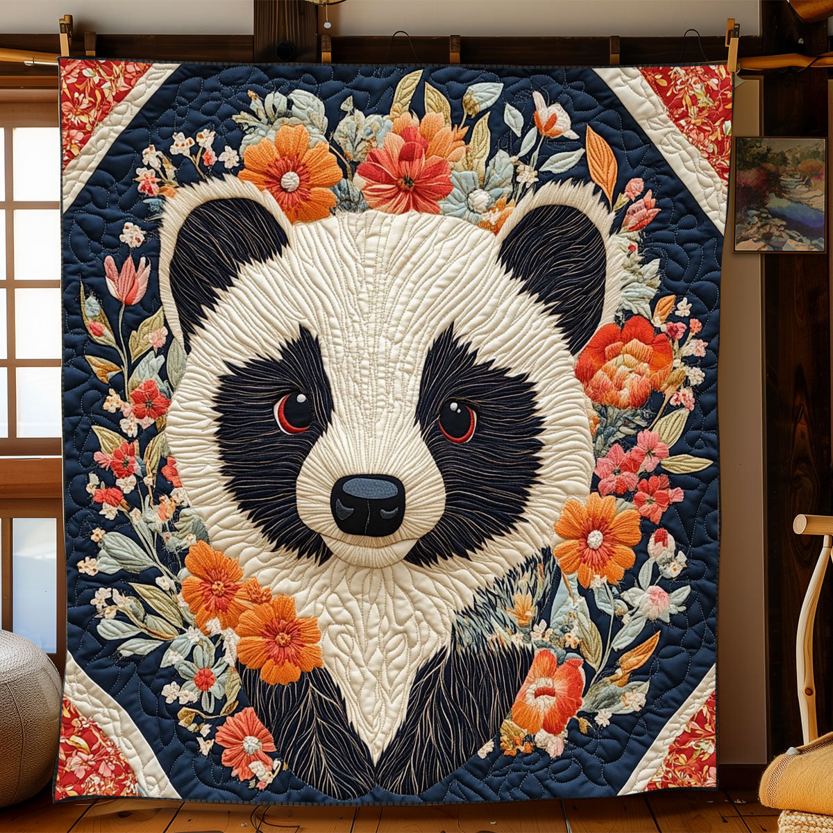 Floral Badger WJ0702003CL Quilt