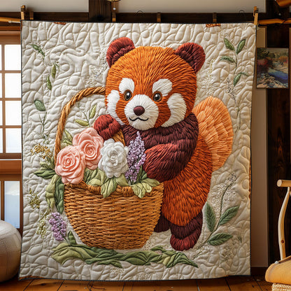Flower Red Panda WJ1402008CL Quilt