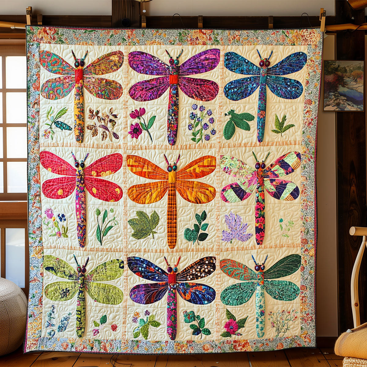 Patchwork Dragonfly WJ0702014CL Quilt