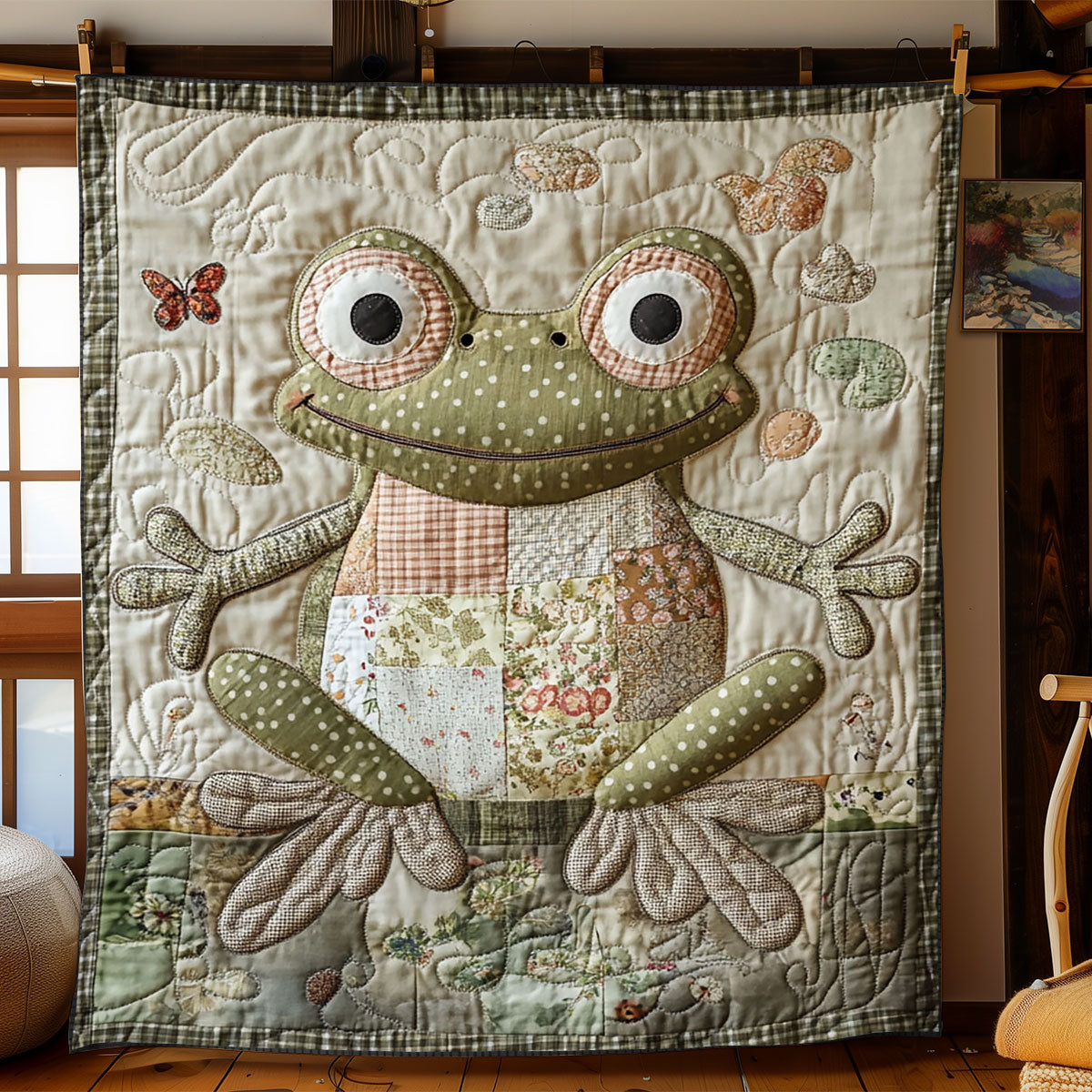 Patchwork Frog WJ2103020CL Quilt
